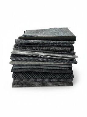 20 Designer Upholstery Fabric Remnants Gray | Quilting Squares Craft Textile